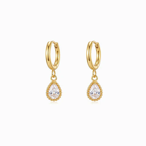 Boucles d'Oreilles Goutte Juvénile en Acier