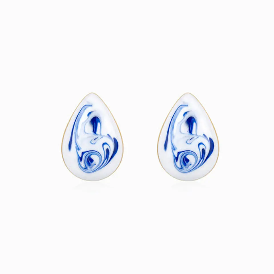 Boucles d'Oreilles Affirmée Goutte – Acier 1