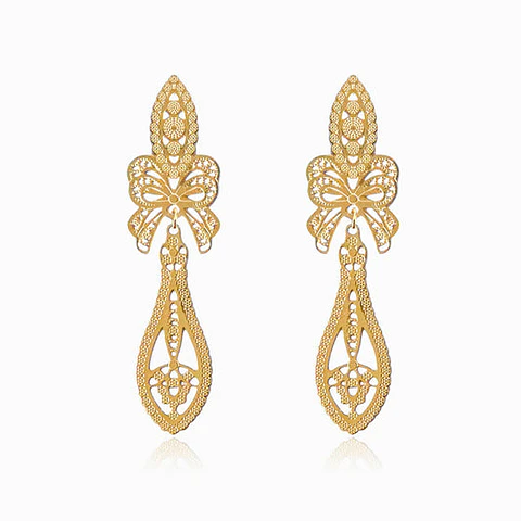 Boucles d'Oreilles Goutte Fine en Acier