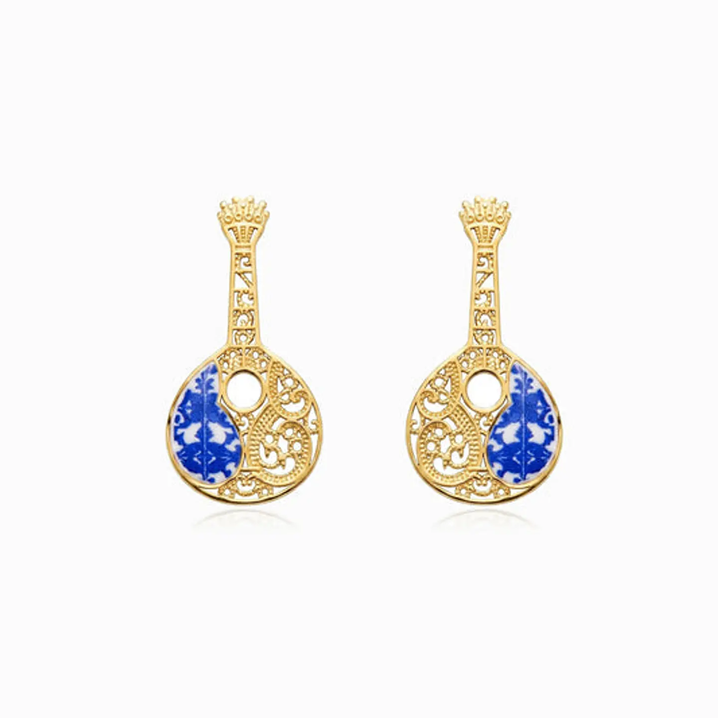 Boucles d'Oreilles Simple en Acier, Polie 34x17mm 1
