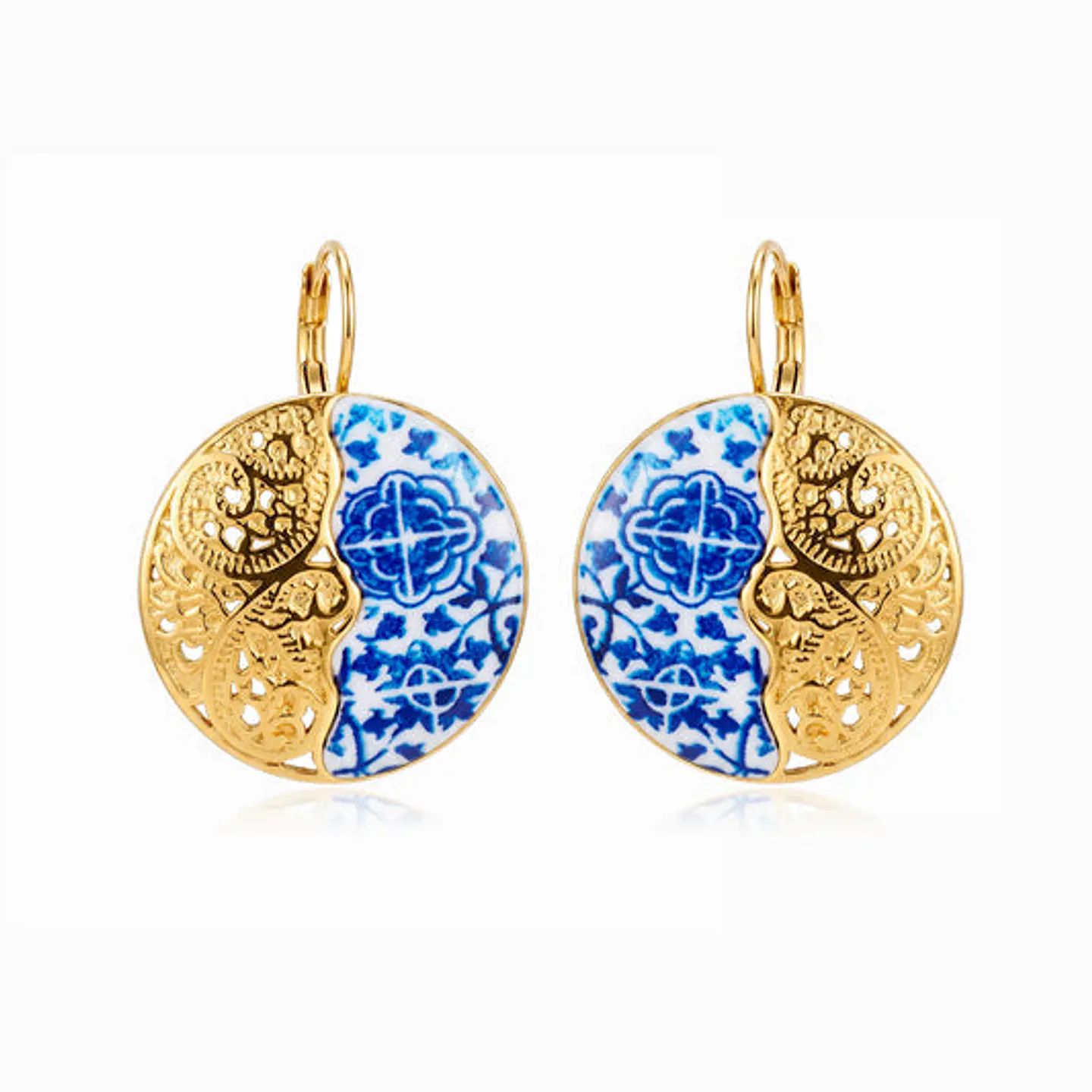 Boucles d'Oreilles Mate en Acier – Simple 1