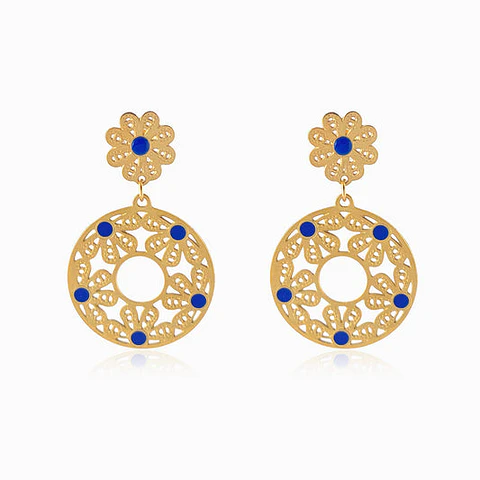 Boucles d'Oreilles Simple en Acier, Traditionnelle