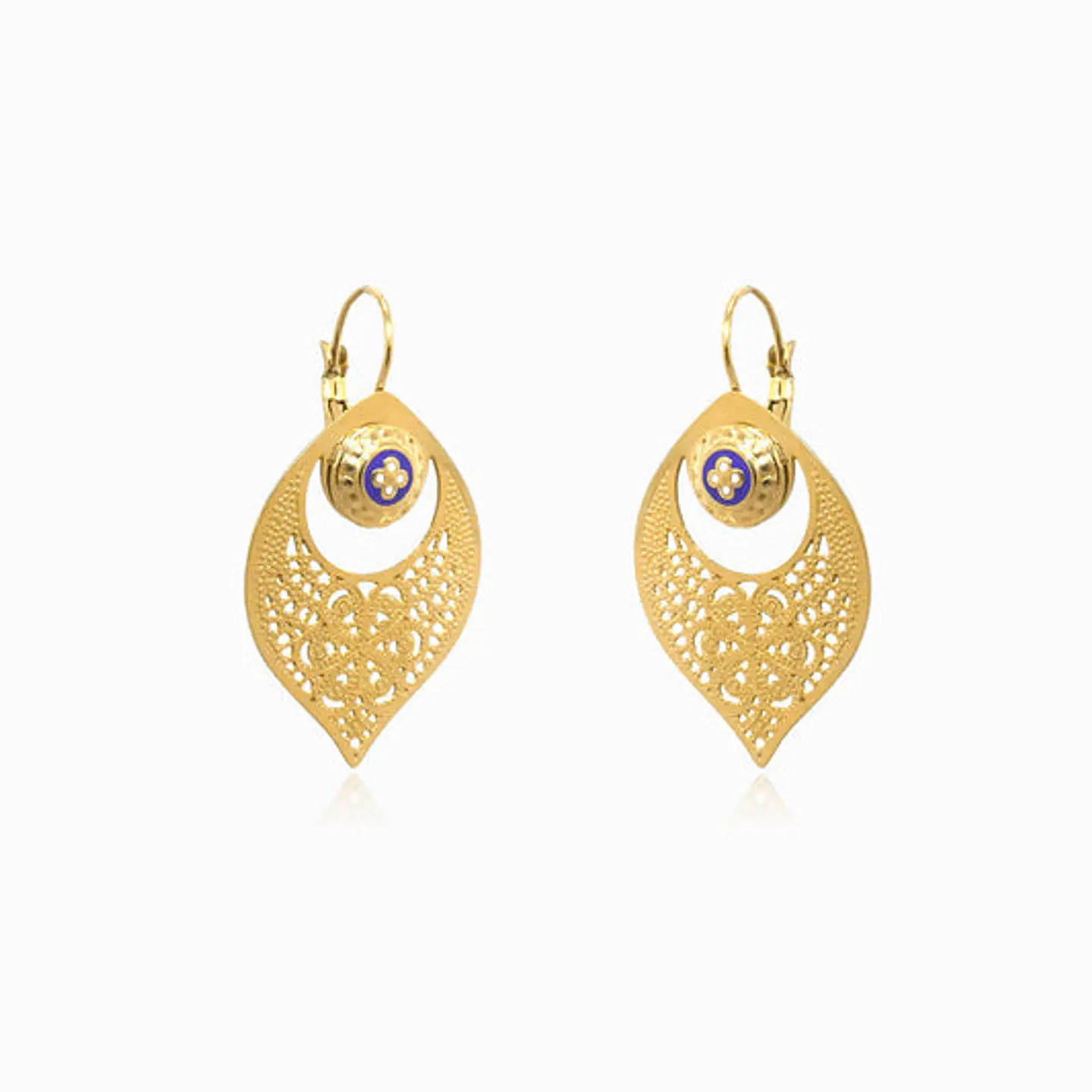 Boucles d'Oreilles Étincelante Vintage – Acier 1