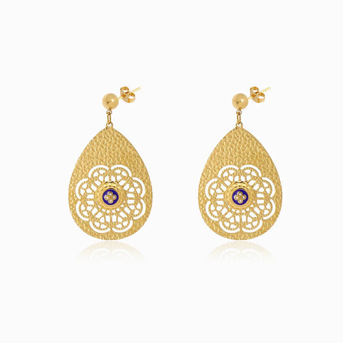Boucles d'Oreilles Charmante en Acier – Simple 1