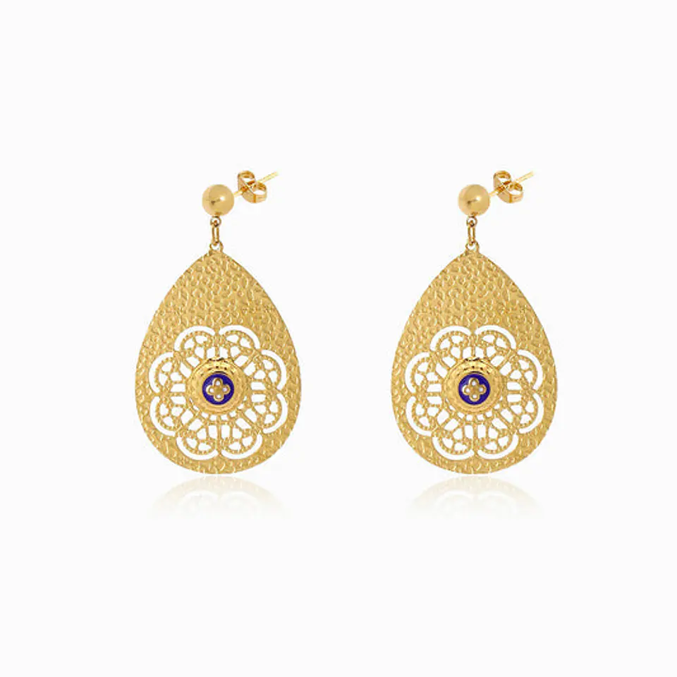 Boucles d'Oreilles Charmante en Acier – Simple 1
