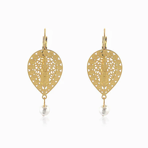 Boucles d'Oreilles Simple Gracieuse en Acier