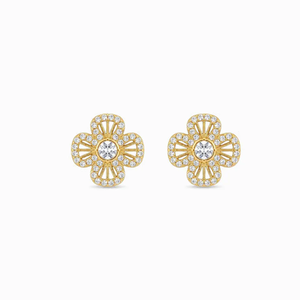 Boucles d'Oreilles Simple Radieuse en Acier 12x12mm 1