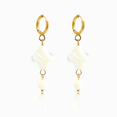 Boucles d'Oreilles Simple Ravissante en Acier