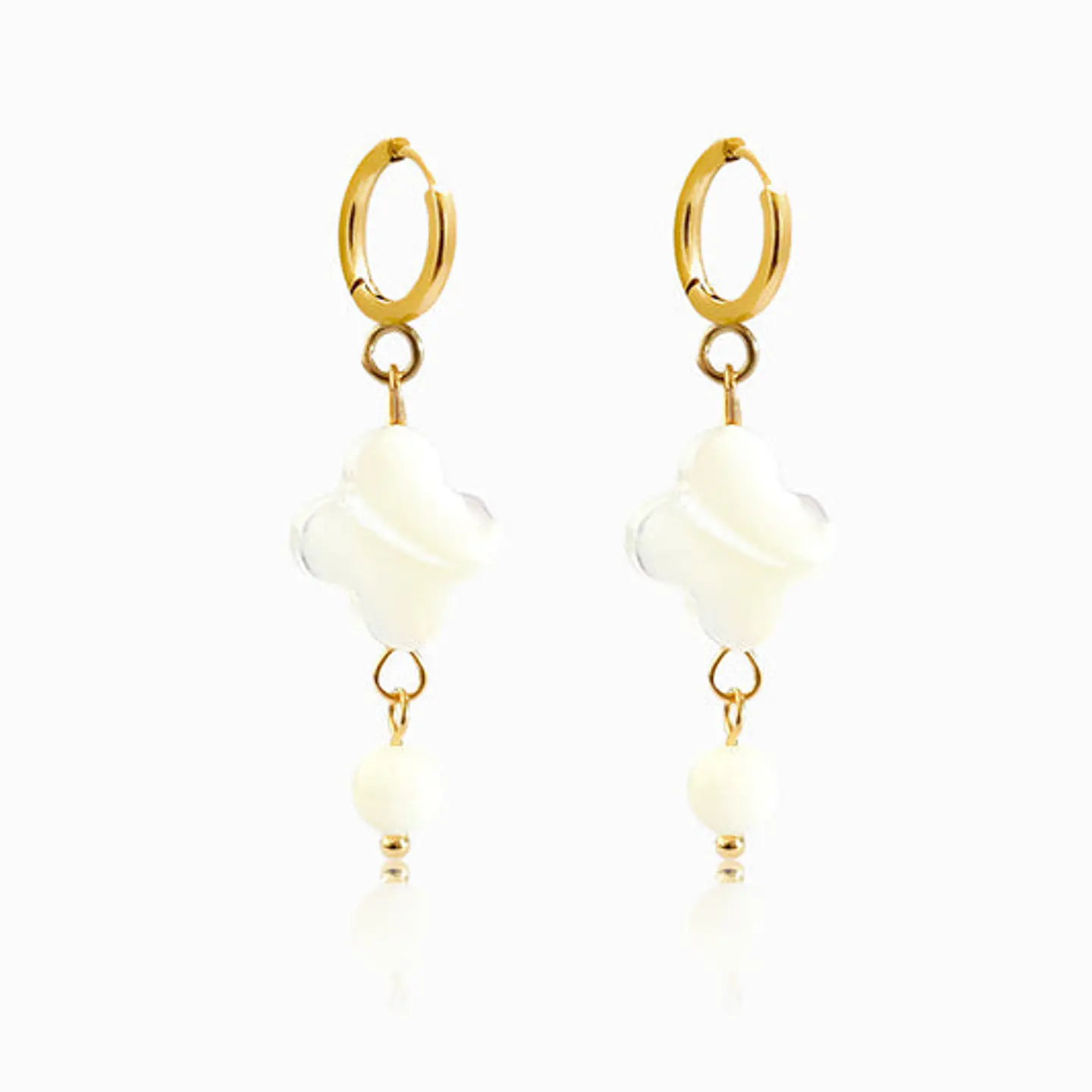 Boucles d'Oreilles Simple Ravissante en Acier 1