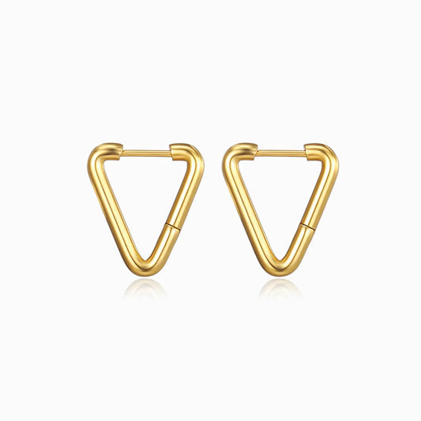 Boucles d'Oreilles Discrète Simple – Acier 1