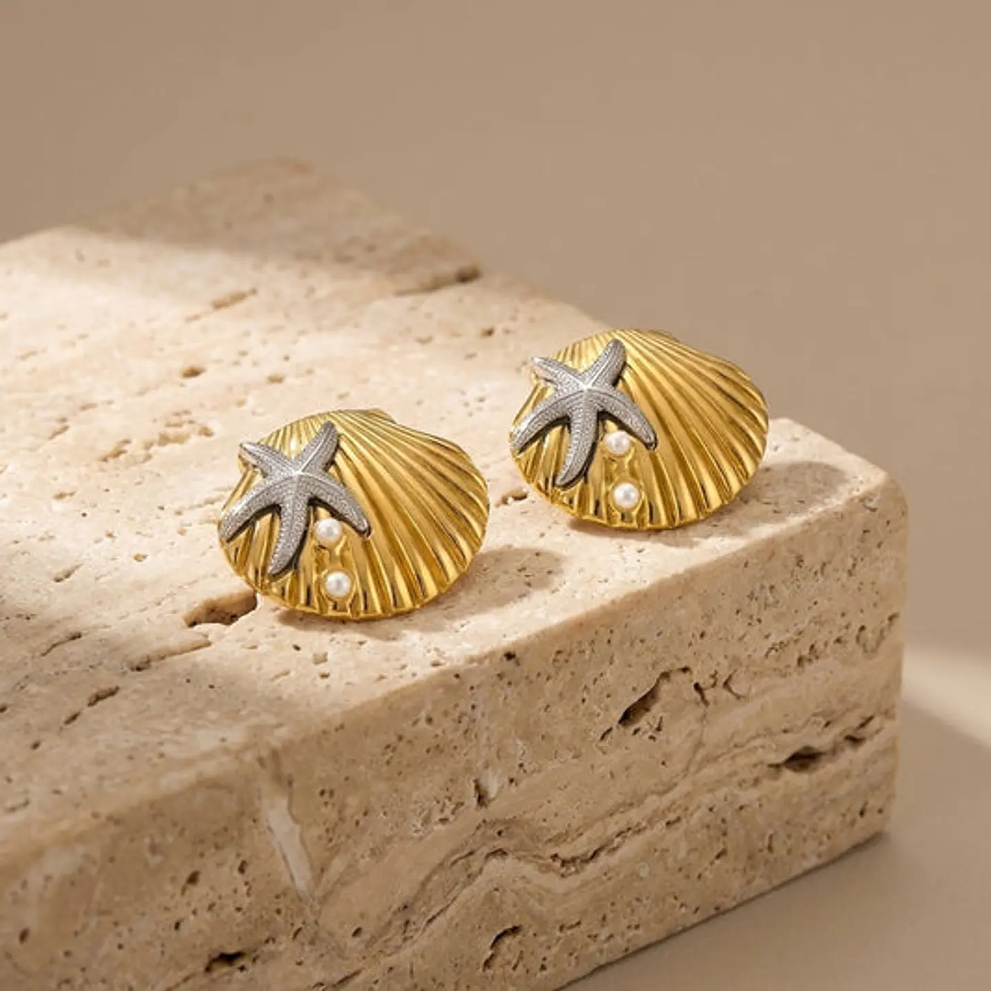Boucles d'Oreilles Été Juvénile en Acier 1