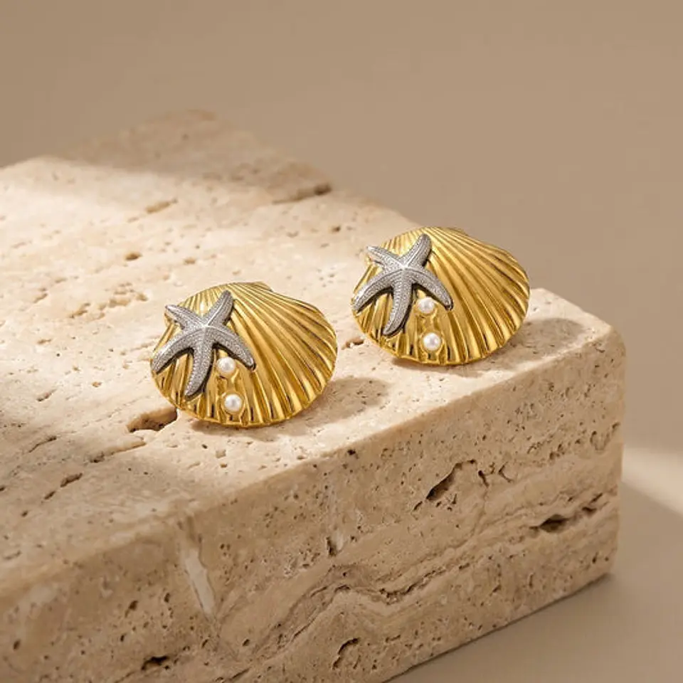 Boucles d'Oreilles Été Juvénile en Acier 1