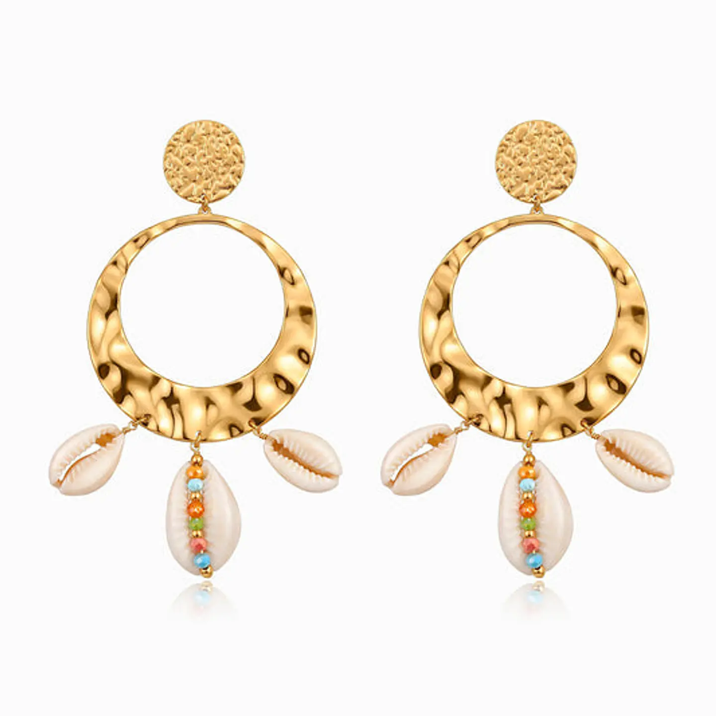 Boucles d'Oreilles Été Fine en Acier 92x45mm 1