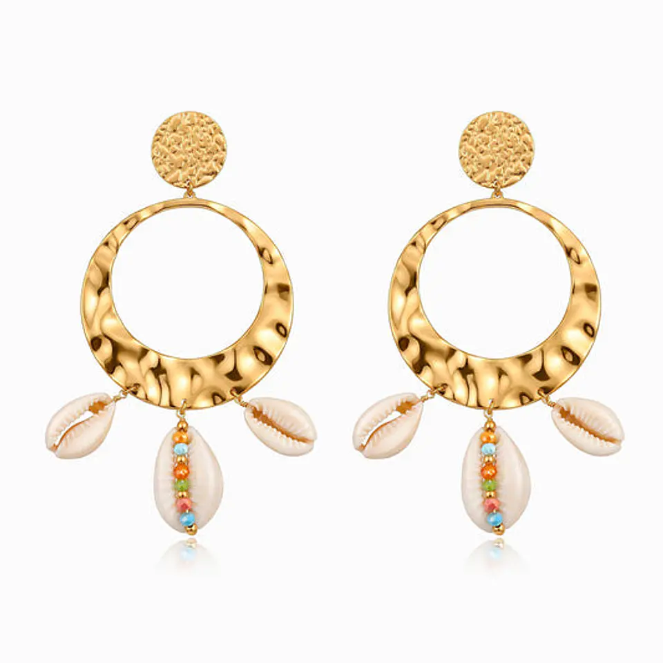 Boucles d'Oreilles Été Fine en Acier 92x45mm 1