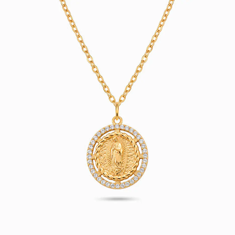 Collier Vierge Marie Fin en Acier 1