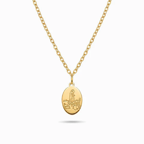 Collier Raffiné Vierge Marie – Acier