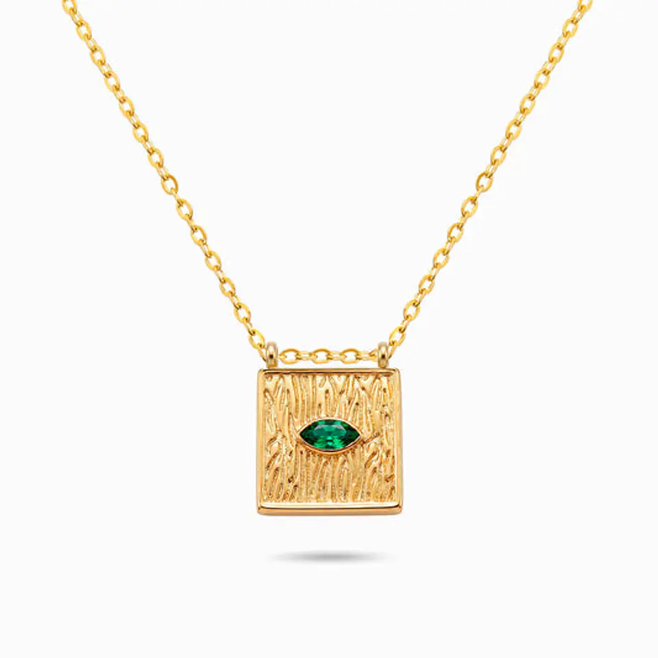 Collier Doux en Acier – Œil Turc 1