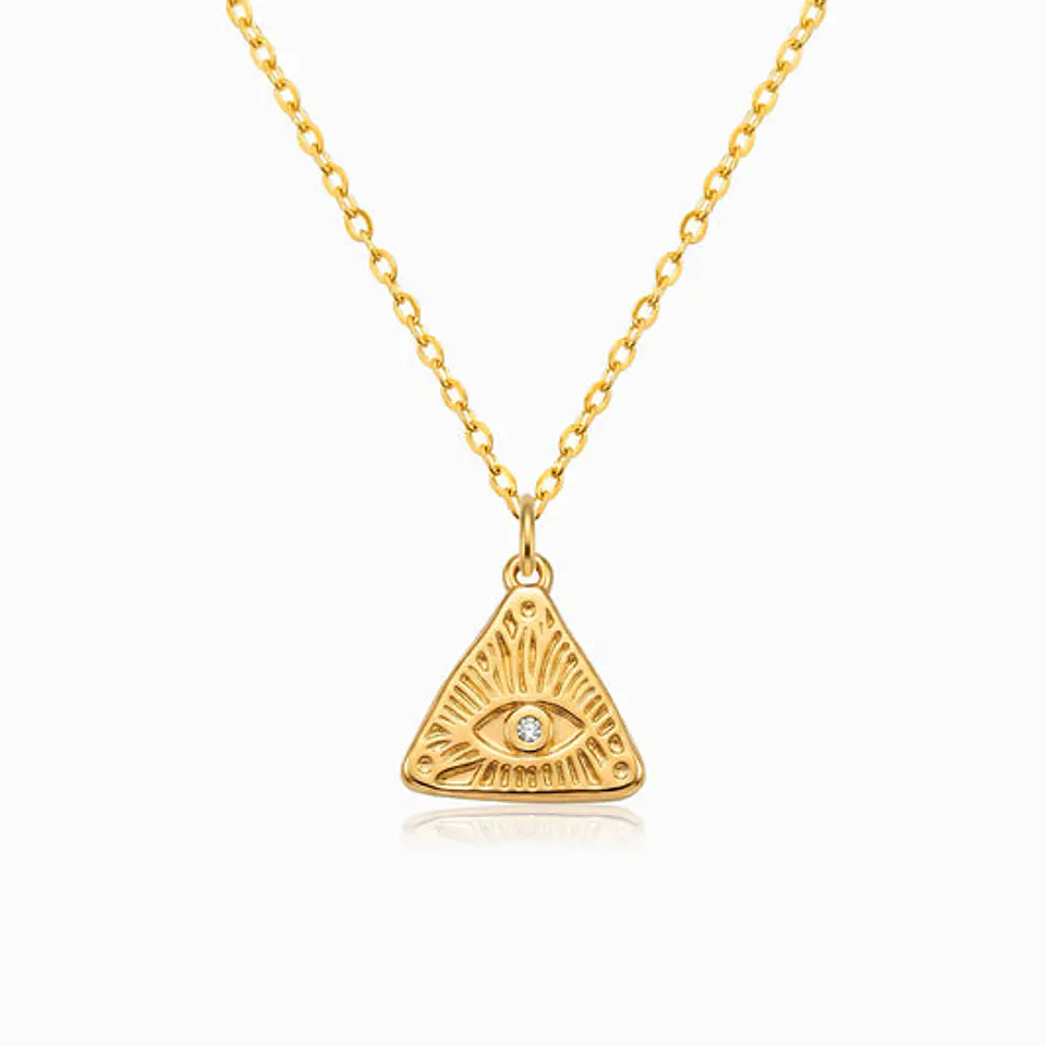 Collier Tendance en Acier – Œil Turc 1