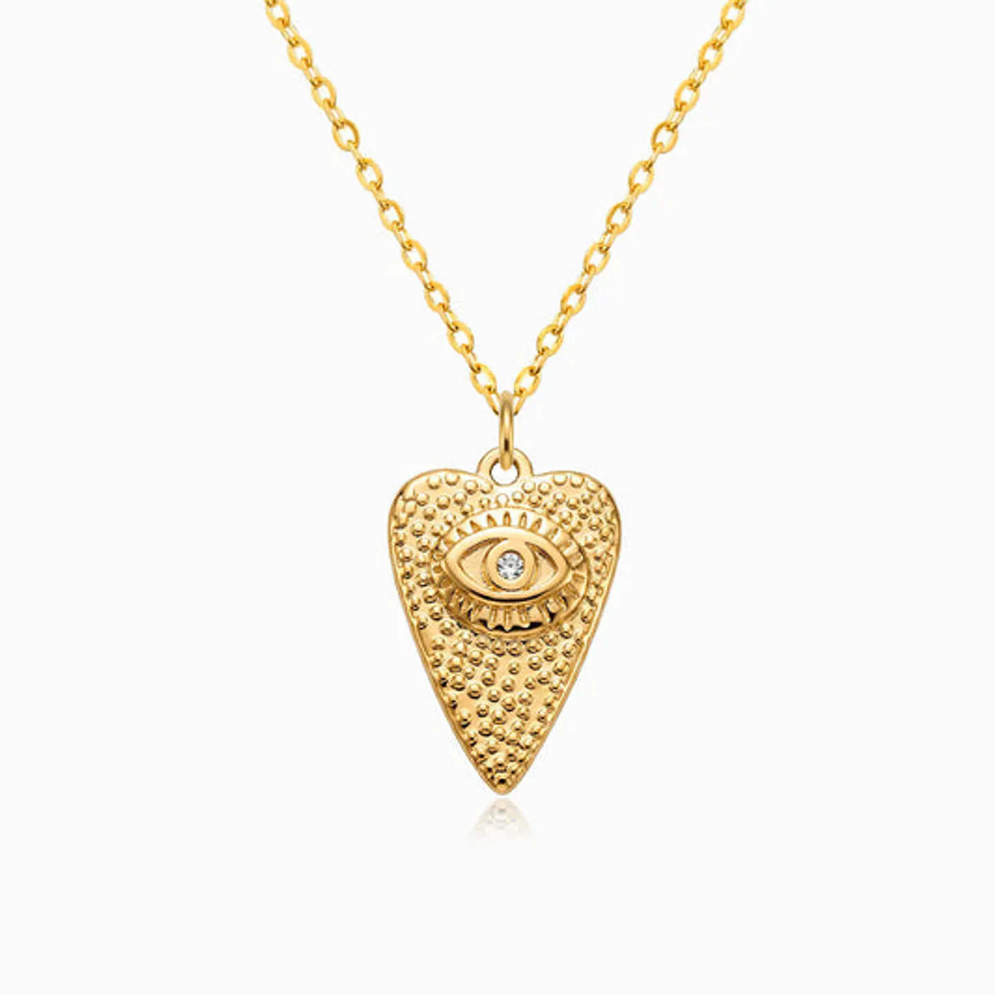 Collier Œil Turc Ravissant en Acier 1