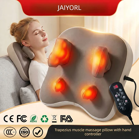 Coussin de Massage Électrique Chauffant – Sans Fil