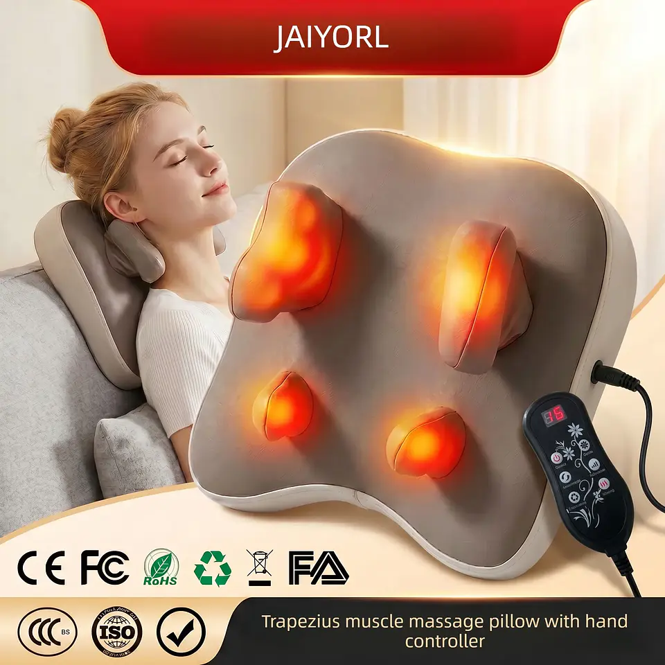 Coussin de Massage Électrique Chauffant – Sans Fil 1