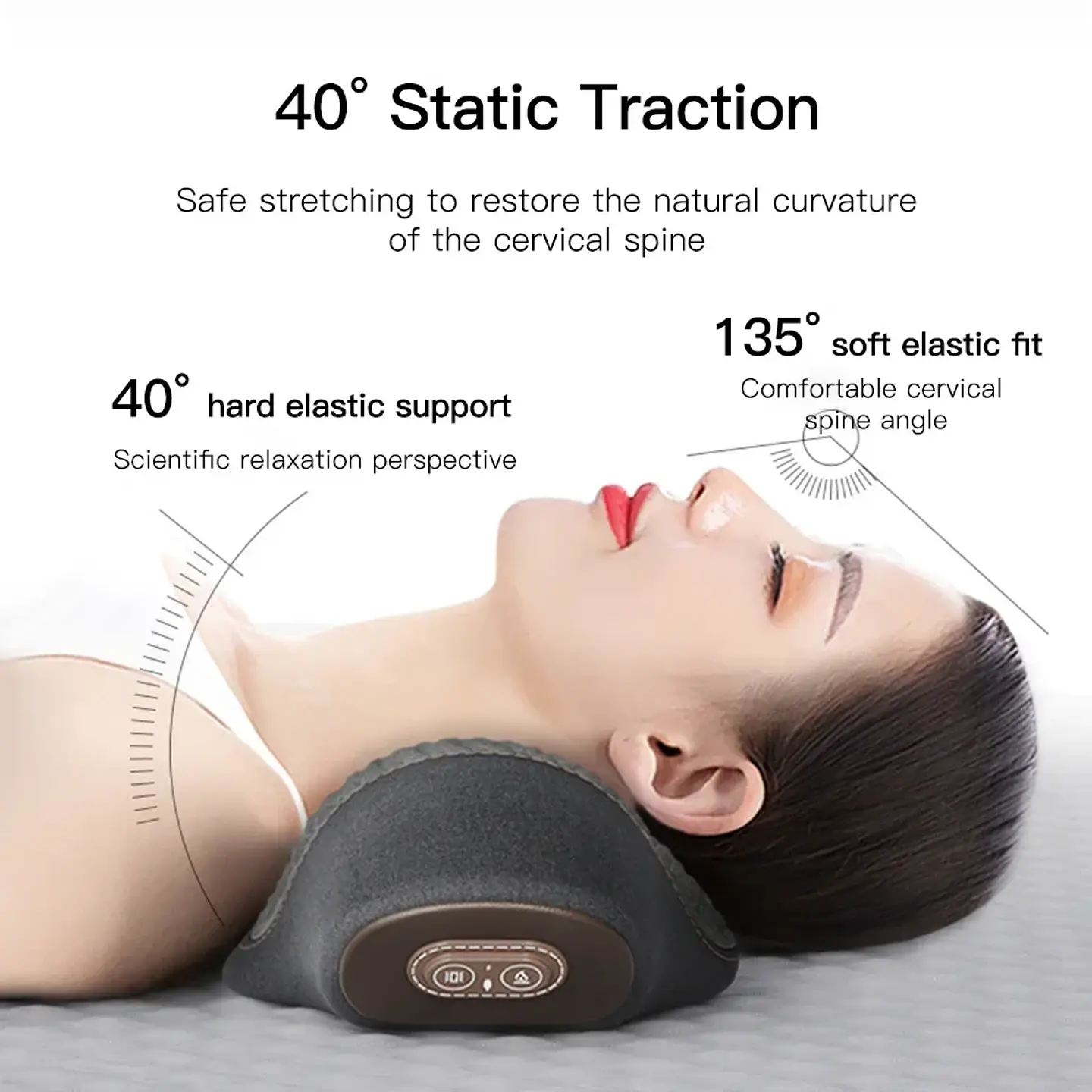 Oreiller Masseur Cervical Chauffant – Traction 3