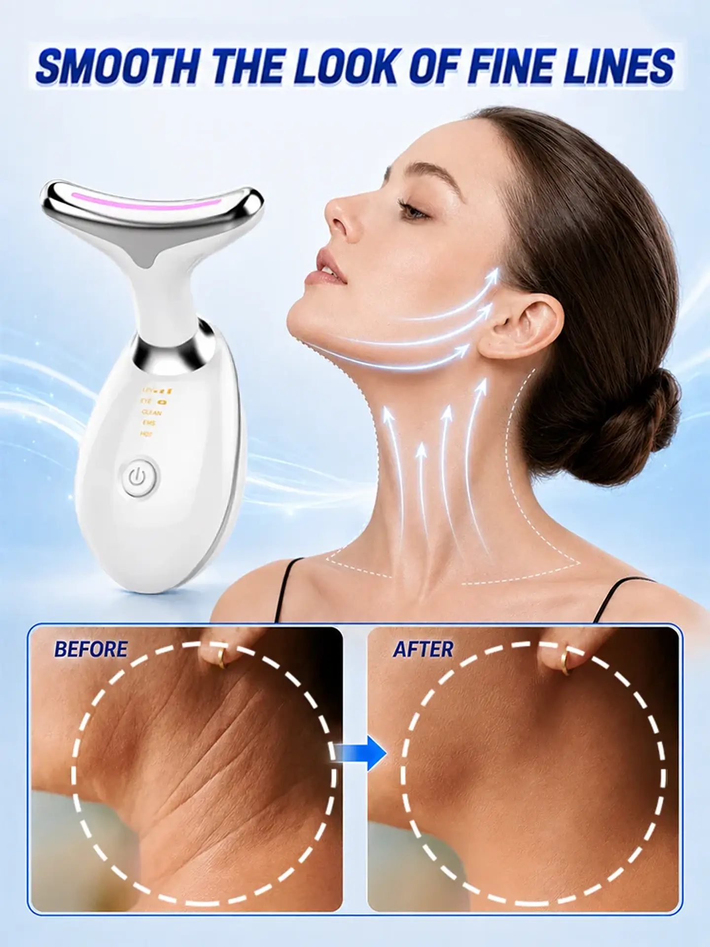 Appareil de Lifting Visage & Cou – EMS & LED 1