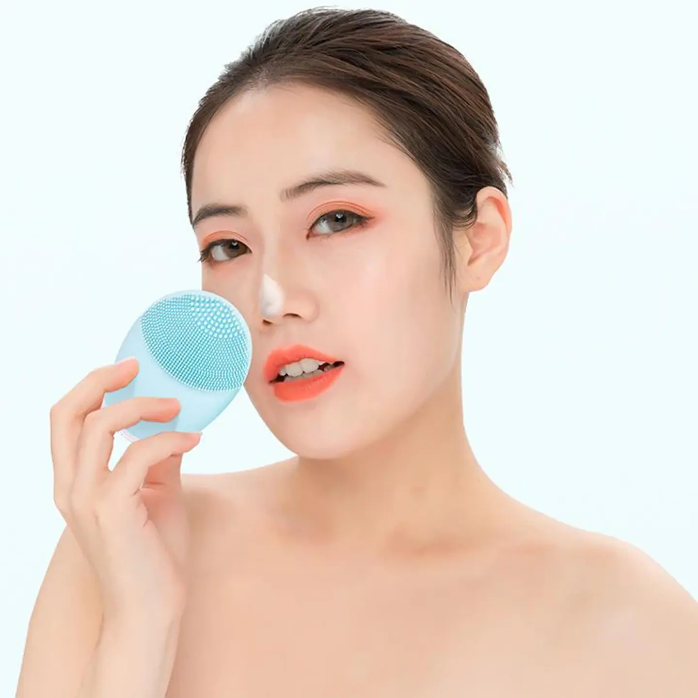 Brosse Nettoyante Faciale en Silicone – Vibrante 2