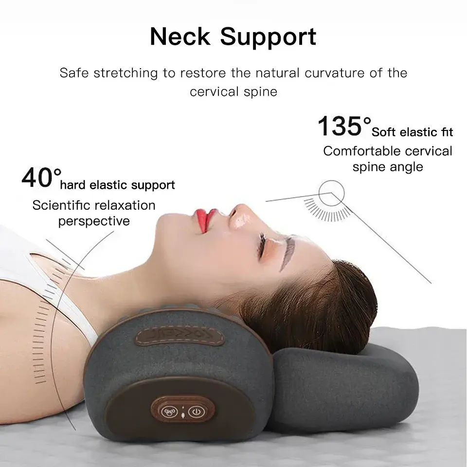 Oreiller Masseur Cervical Chauffant – Traction 7