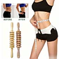 Bâton Masseur en Bois – 9 Rouleaux Anti-Cellulite - thumbnail 1