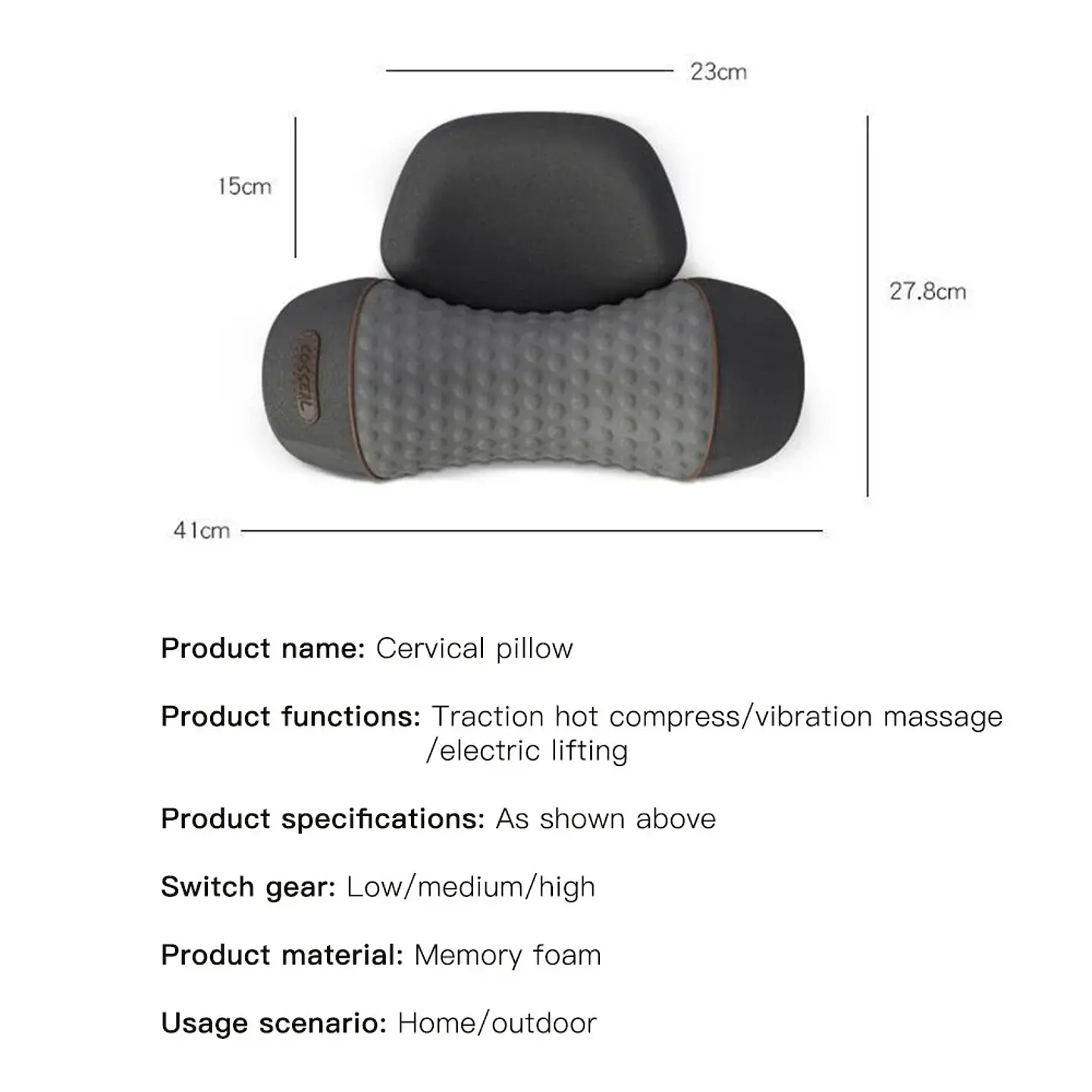 Oreiller Masseur Cervical Chauffant – Traction 9