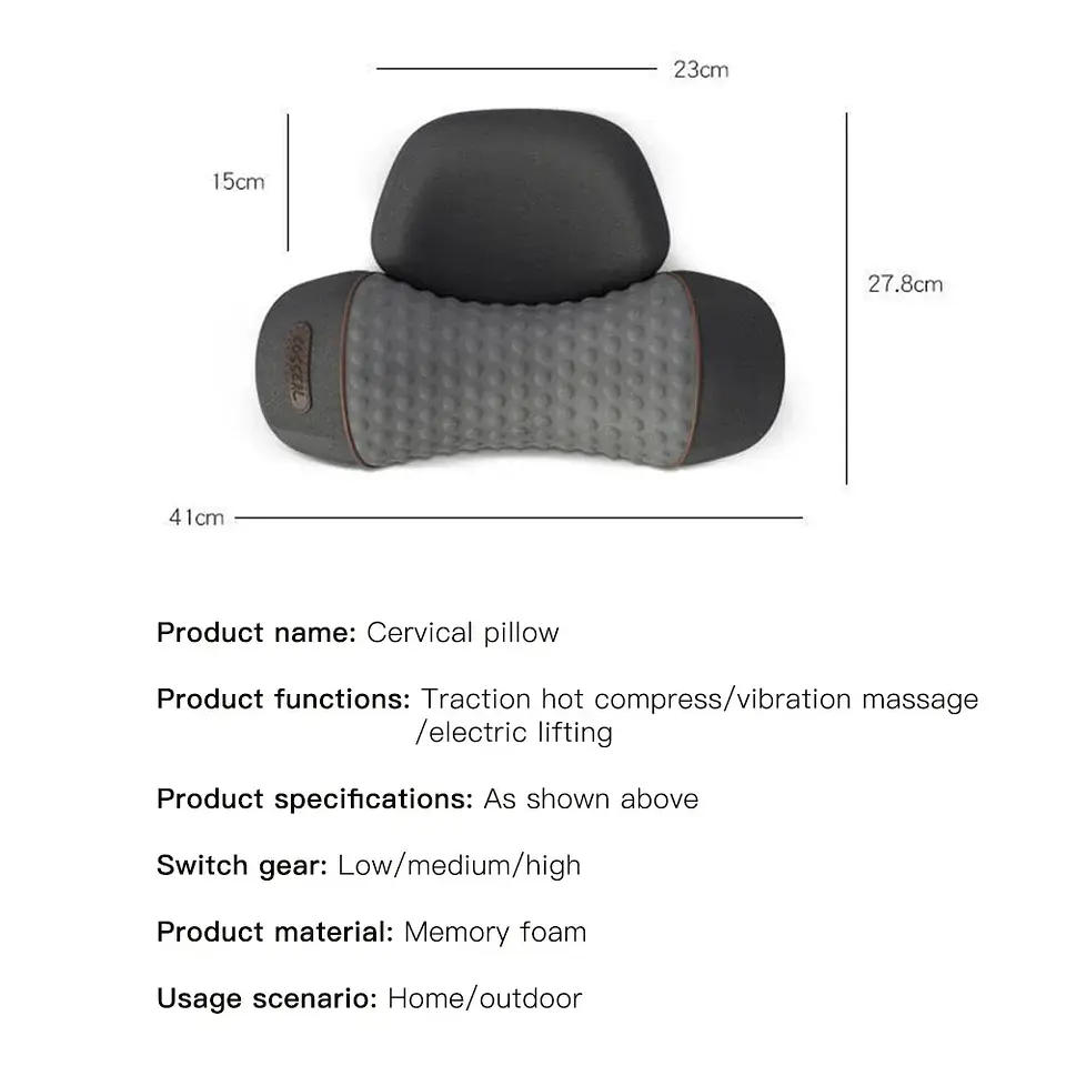Oreiller Masseur Cervical Chauffant – Traction 9