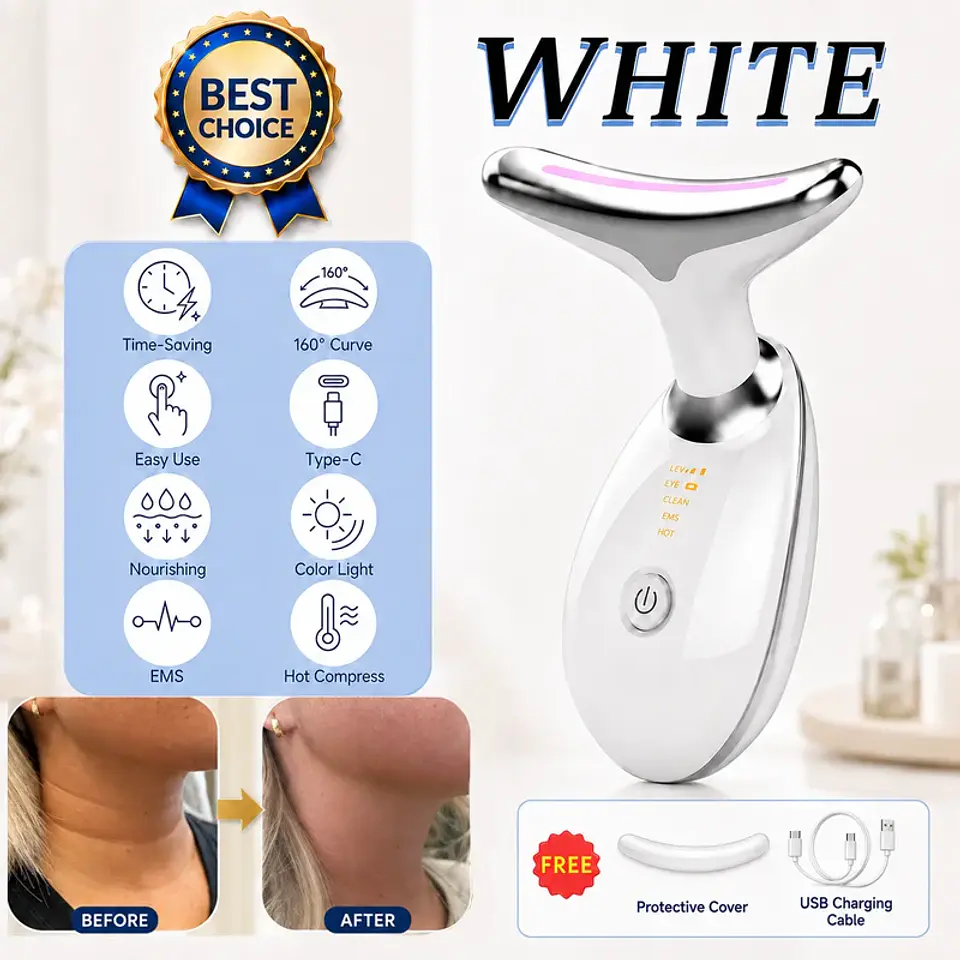 Appareil de Lifting Visage & Cou – EMS & LED 7