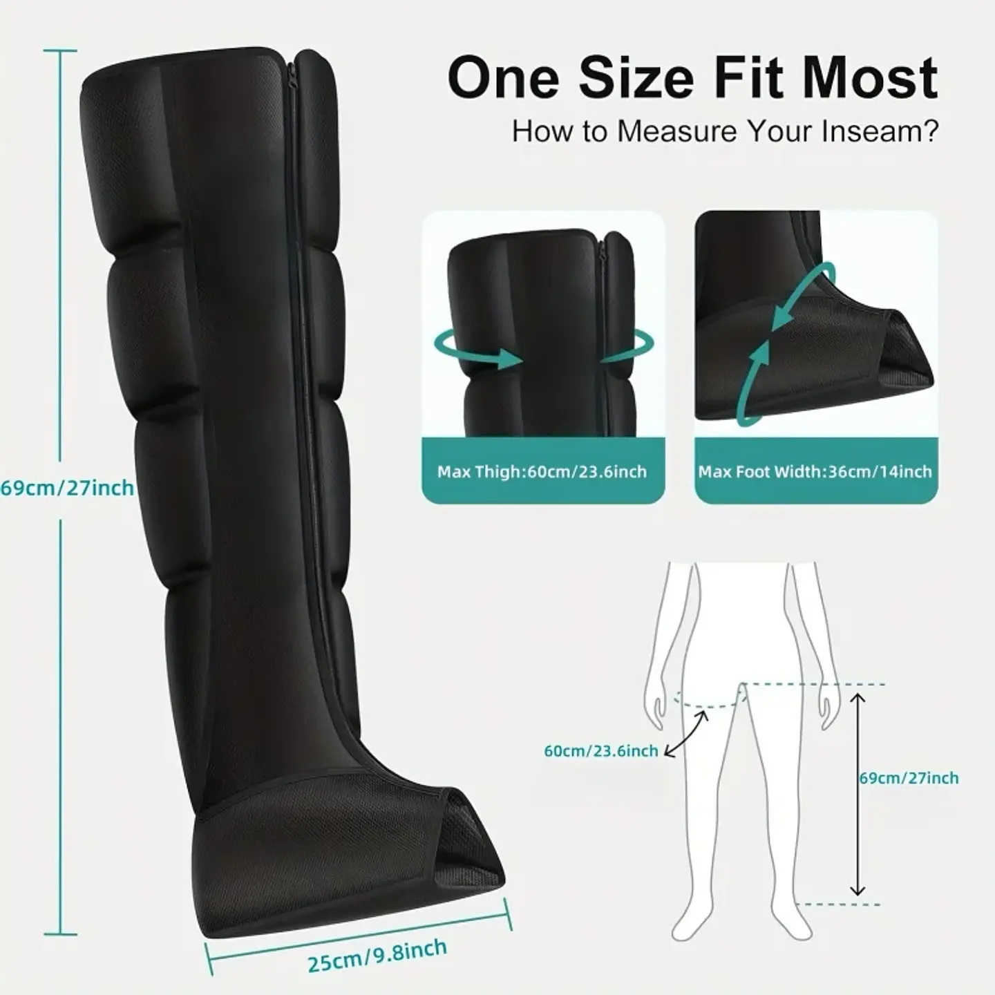 Bottes de Massage à Air Pulsé – Jambes & Pieds 11