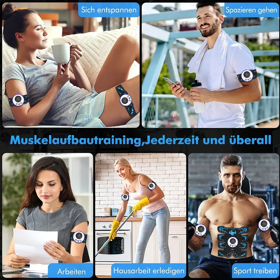 Coussinets EMS Abdominaux – Stimulateur Musculaire 6