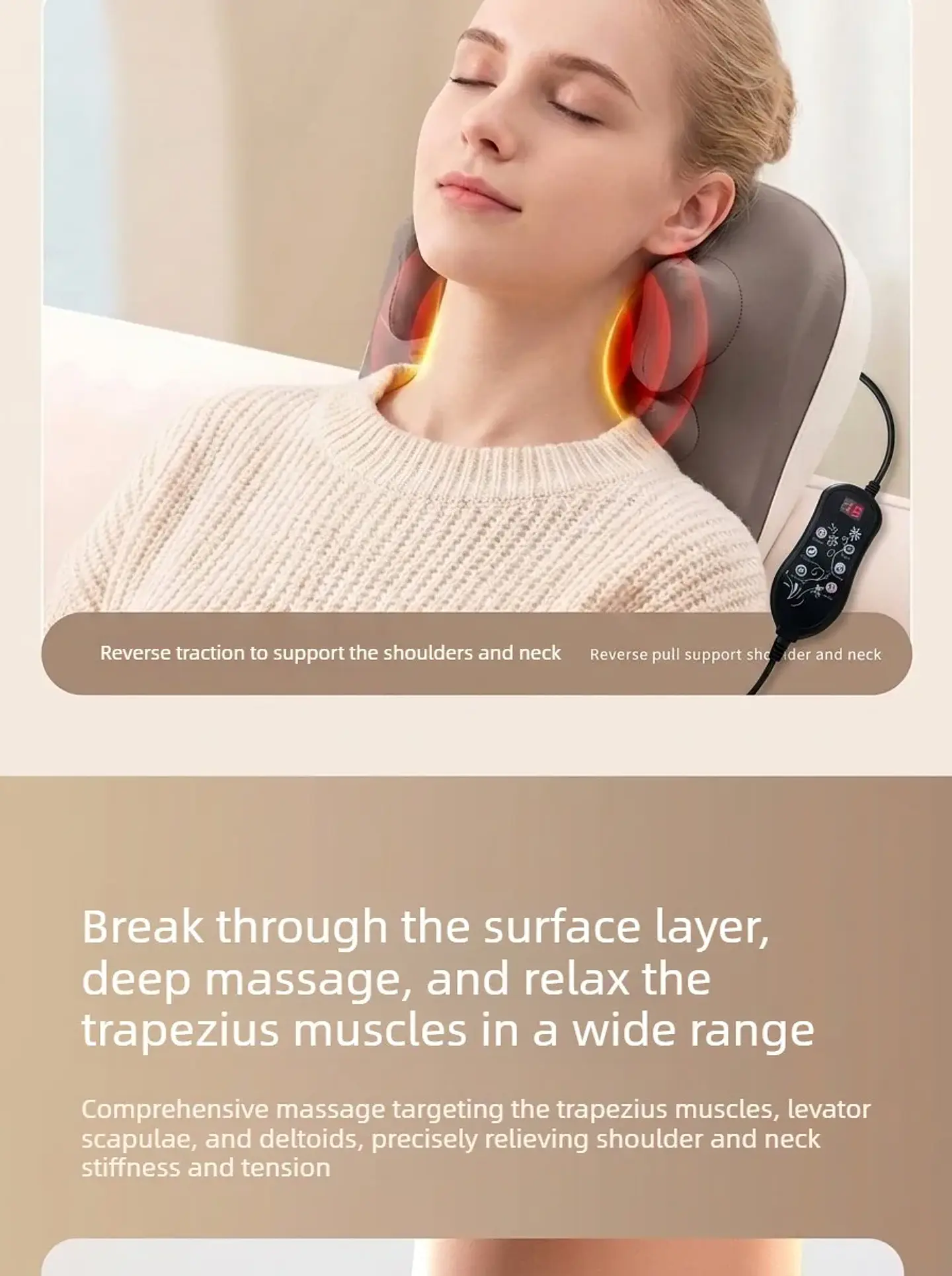 Coussin de Massage Électrique Chauffant – Sans Fil 13