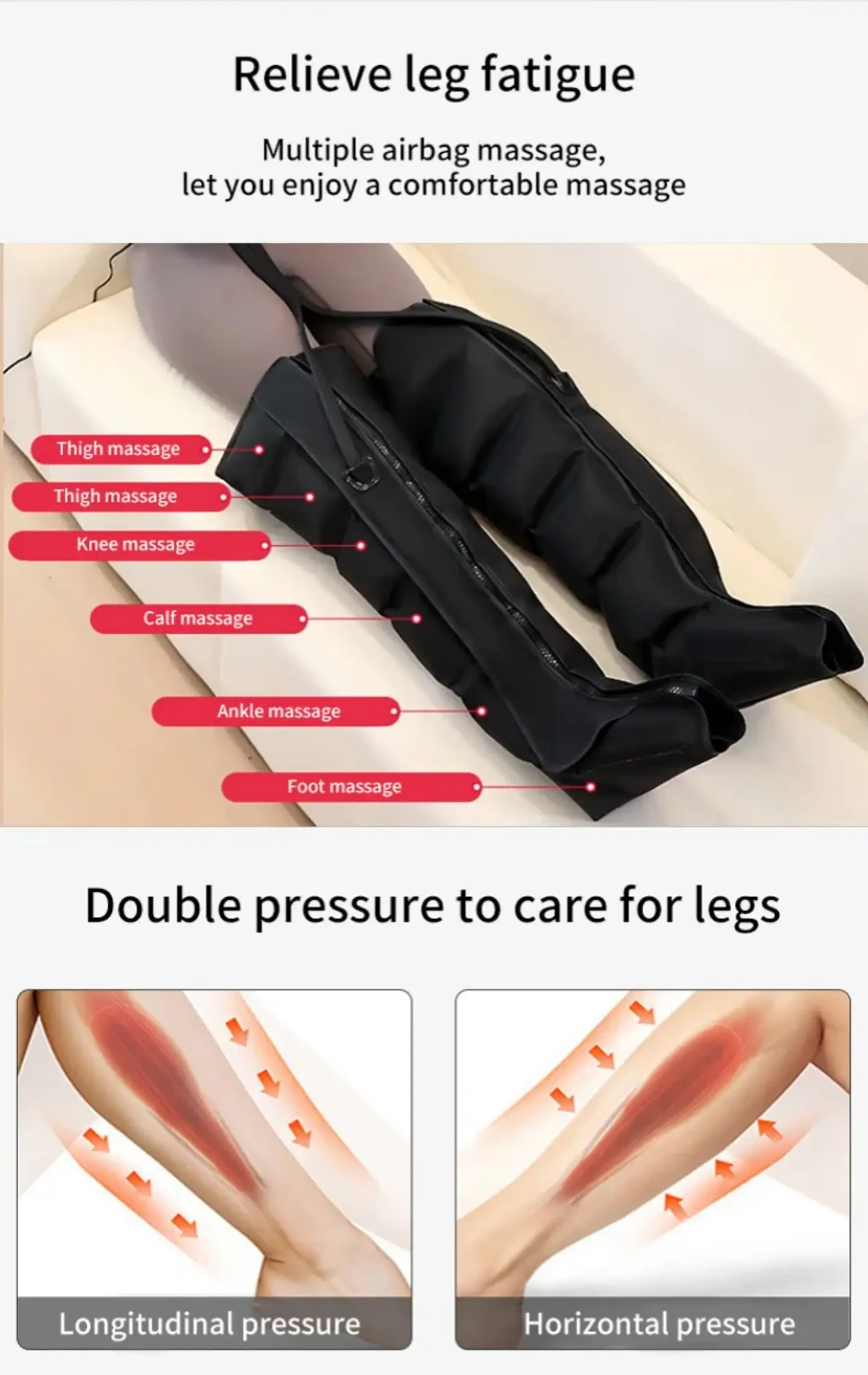 Bottes de Massage à Air Pulsé – Jambes & Pieds 15