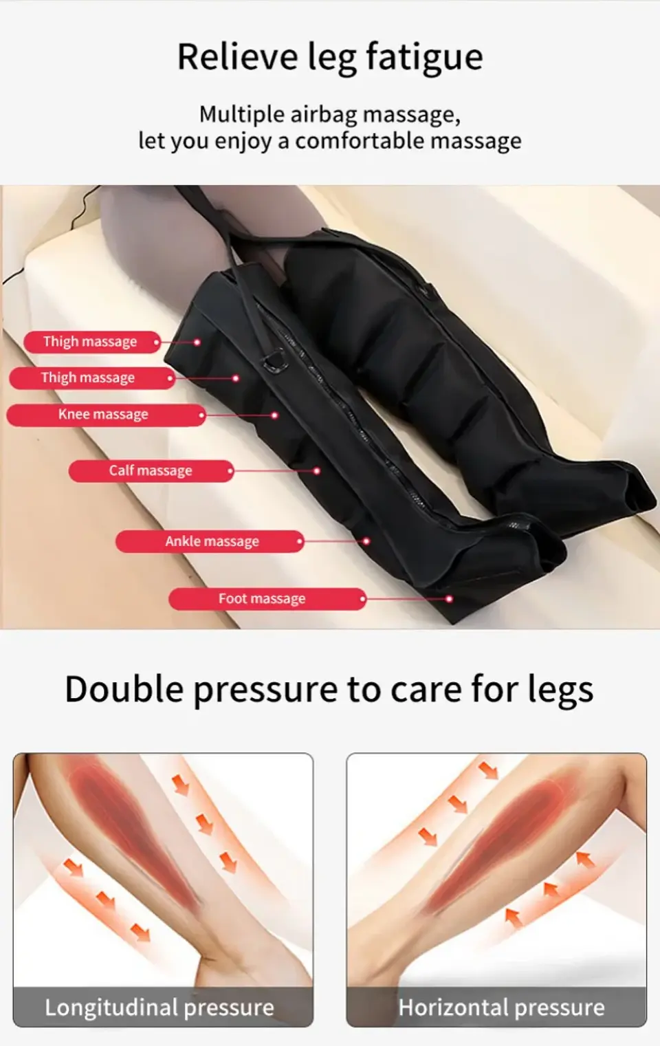 Bottes de Massage à Air Pulsé – Jambes & Pieds 15