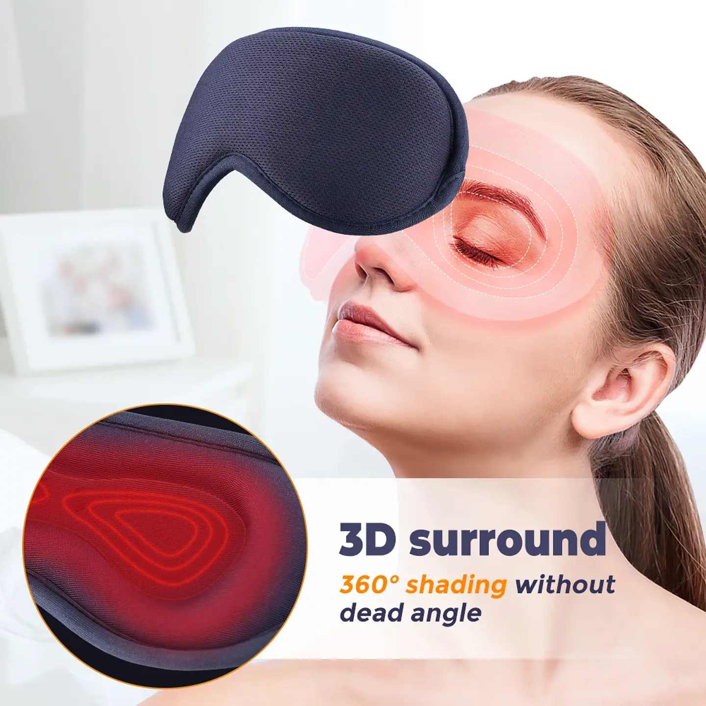 Masque Massant Électrique pour les Yeux – Chaleur 12