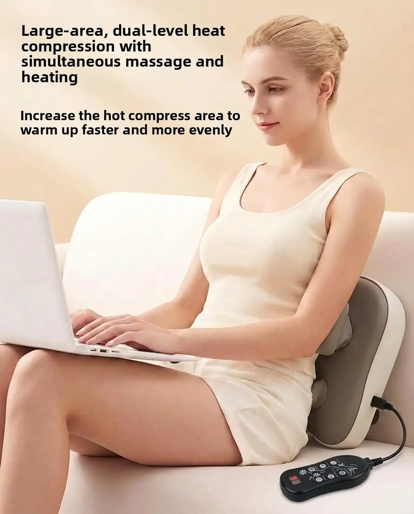 Coussin de Massage Électrique Chauffant – Sans Fil 16