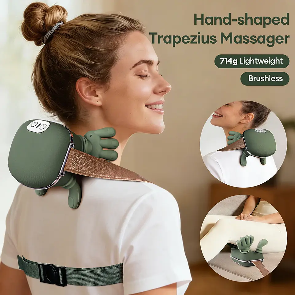 Écharpe Masseur 4D Cou & Épaules – Sans Fil 9