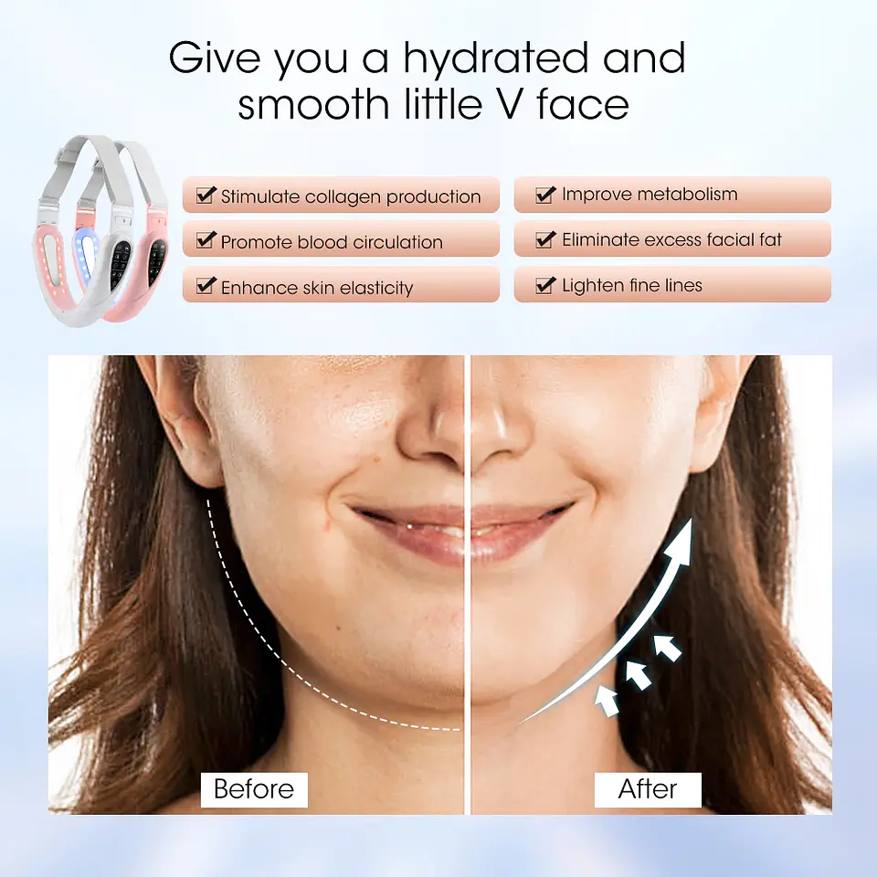 Dispositif de Lifting Facial en V – EMS & Chaleur 19