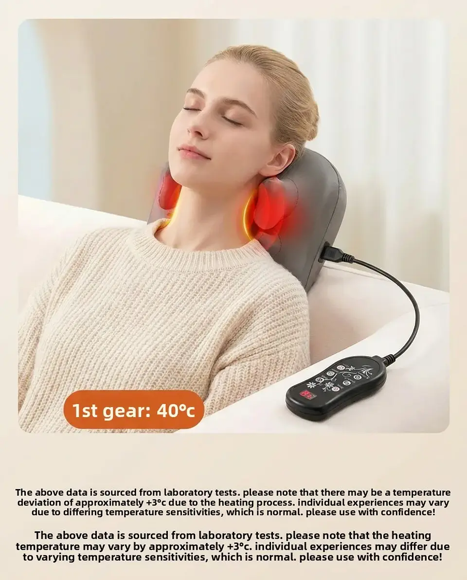 Coussin de Massage Électrique Chauffant – Sans Fil 17