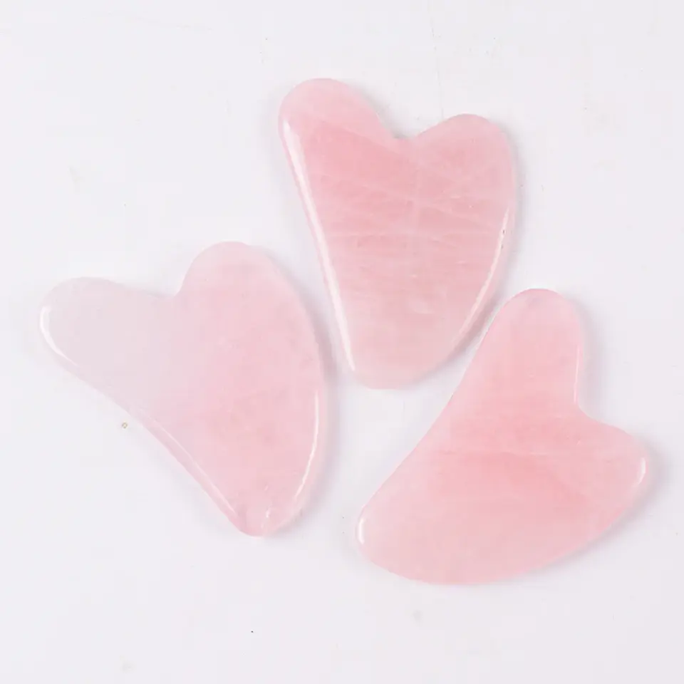 Rouleau Gua Sha Quartz Rose – Soin Visage Naturel 5
