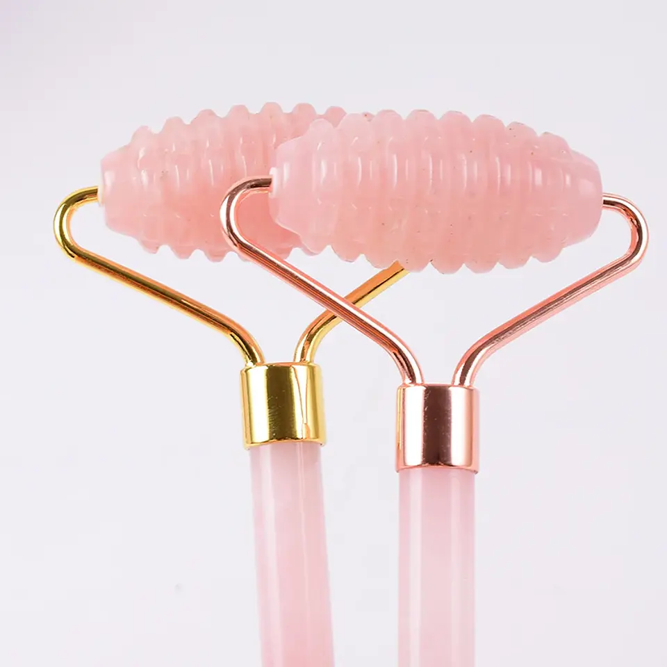 Rouleau Gua Sha Quartz Rose – Soin Visage Naturel 6