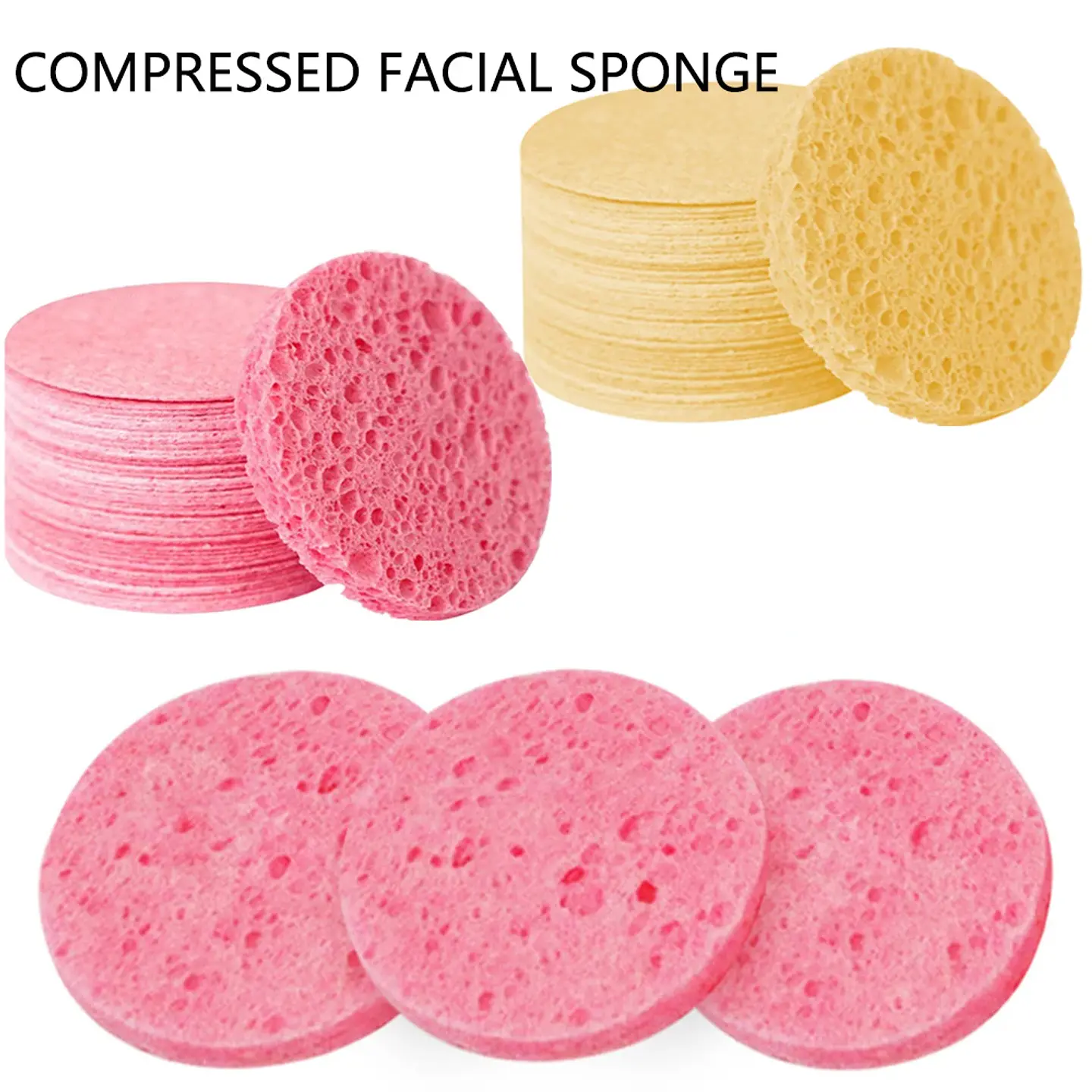 Éponges Faciales Compressées – Naturelles 2