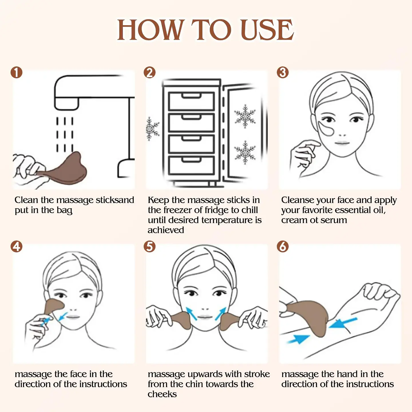 Bâtons Cryo Gua Sha 2-en-1 – Forme Sirène 6