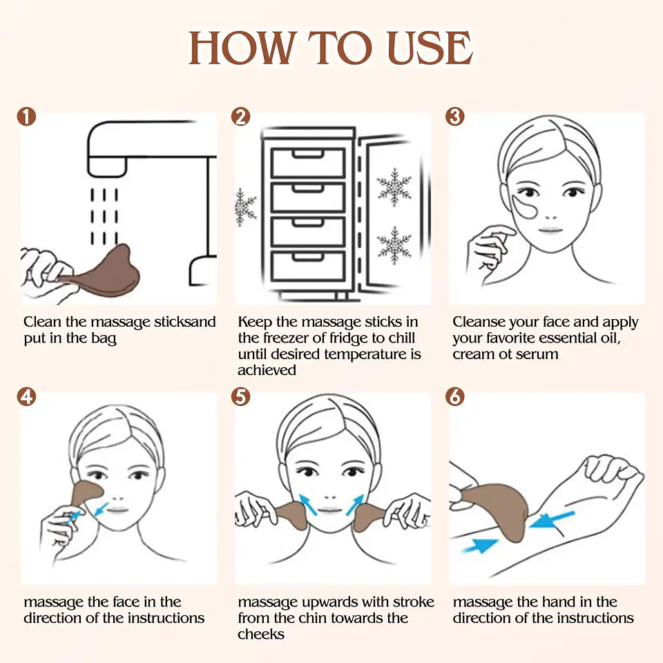 Bâtons Cryo Gua Sha 2-en-1 – Forme Sirène 6