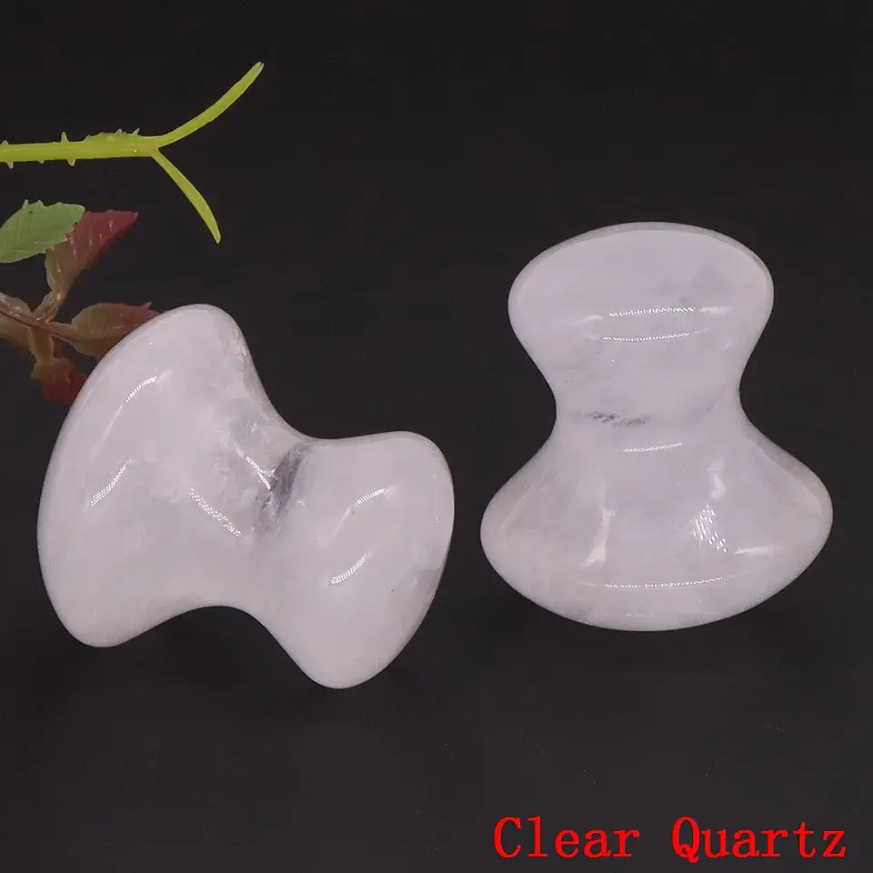 Pierre Gua Sha en Cristal Naturel – Visage & Corps 7