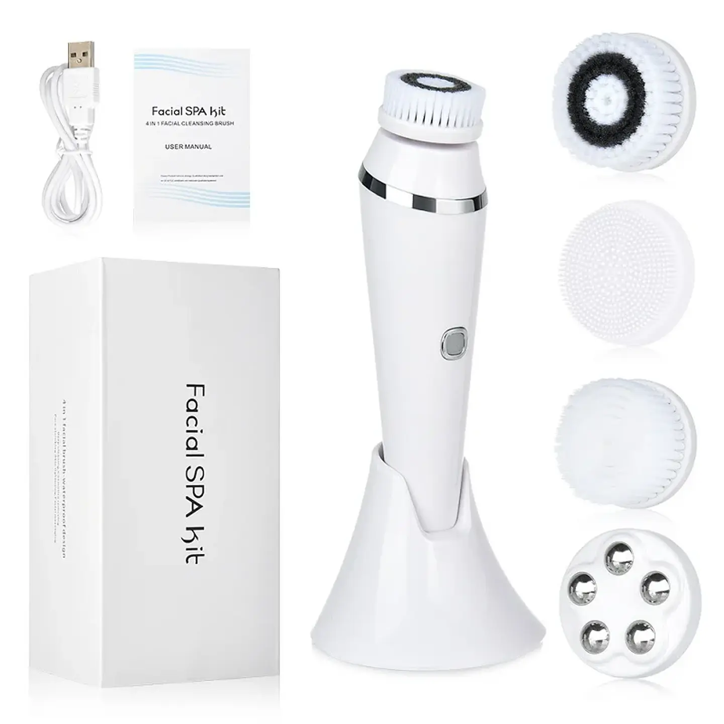 Brosse Nettoyante Faciale Électrique 4 en 1 14